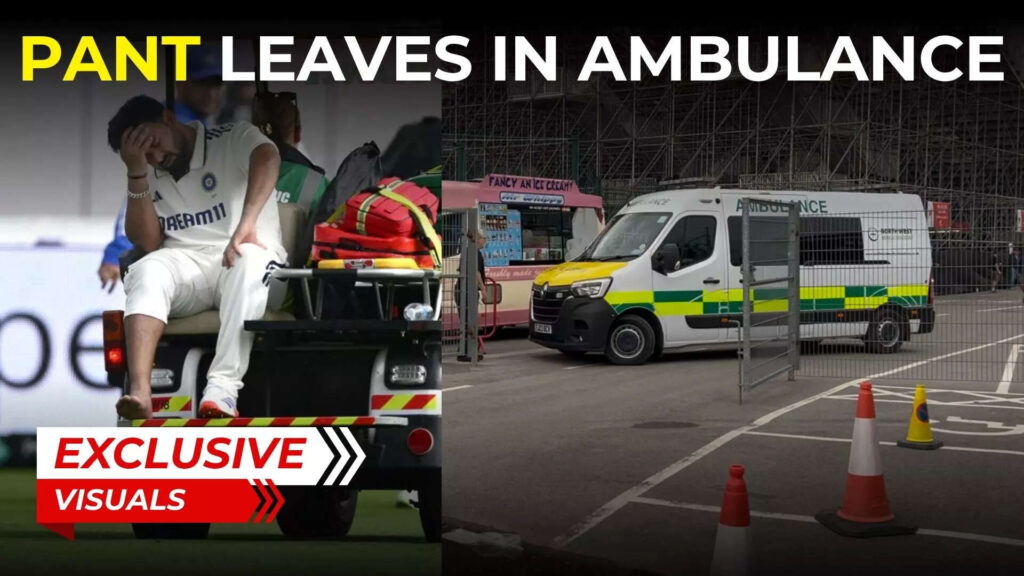 Rishabh Pant suffers right foot injury in India vs England Test; taken off in an ambulance