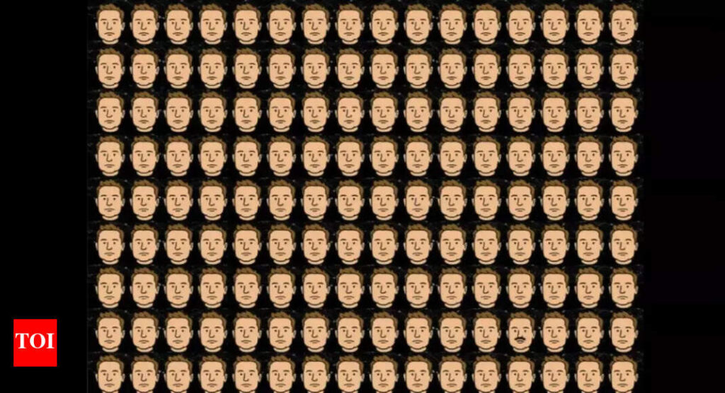 Optical illusion: Only 1% of people can correctly find the odd face in just 15 seconds, can you?