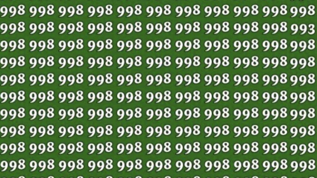 Optical illusion: Only 1% of people can find the hidden ‘993’ in this mind-bending test