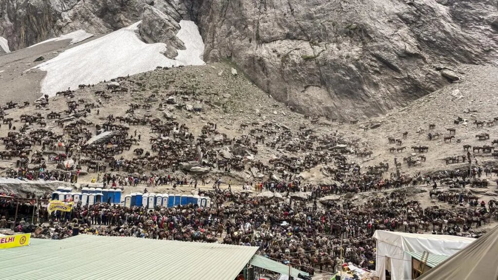 Amarnath Yatra: More than 1 lakh pilgrims visit Himalayan shrine in 6 days amid heightened security 