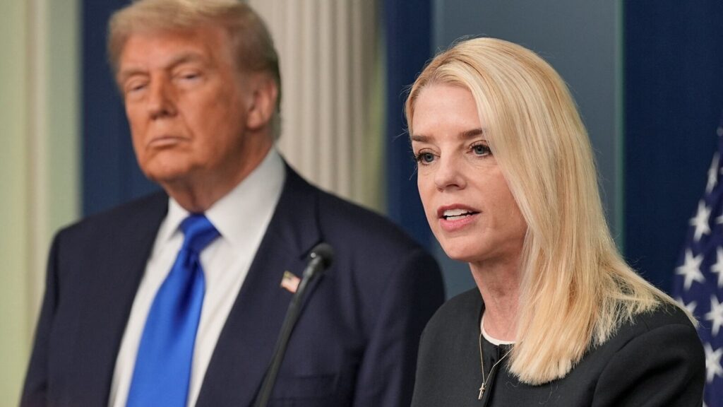 ‘I can’t believe you are…’: Trump rushes to defend Pam Bondi amid outrage over Jefferey Epstein client list