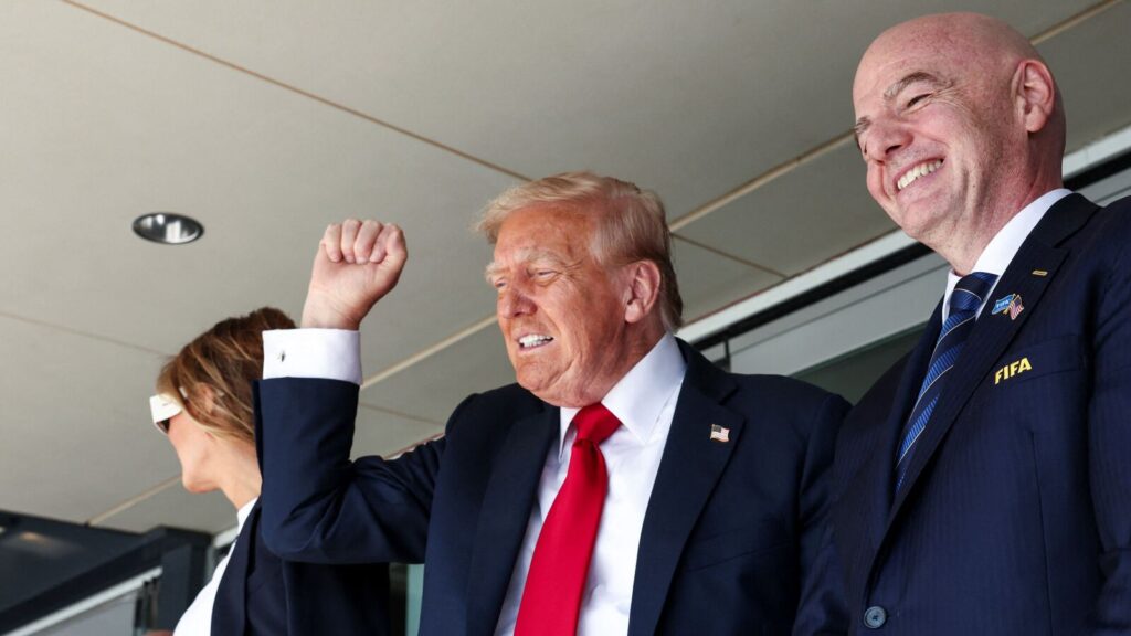 Donald Trump attends FIFA Club World Cup final one year after assassination attempt