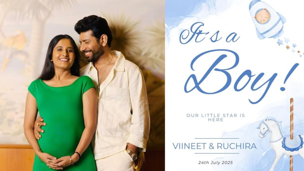Viineet Kumar Siingh, wife Ruchira welcome their first child