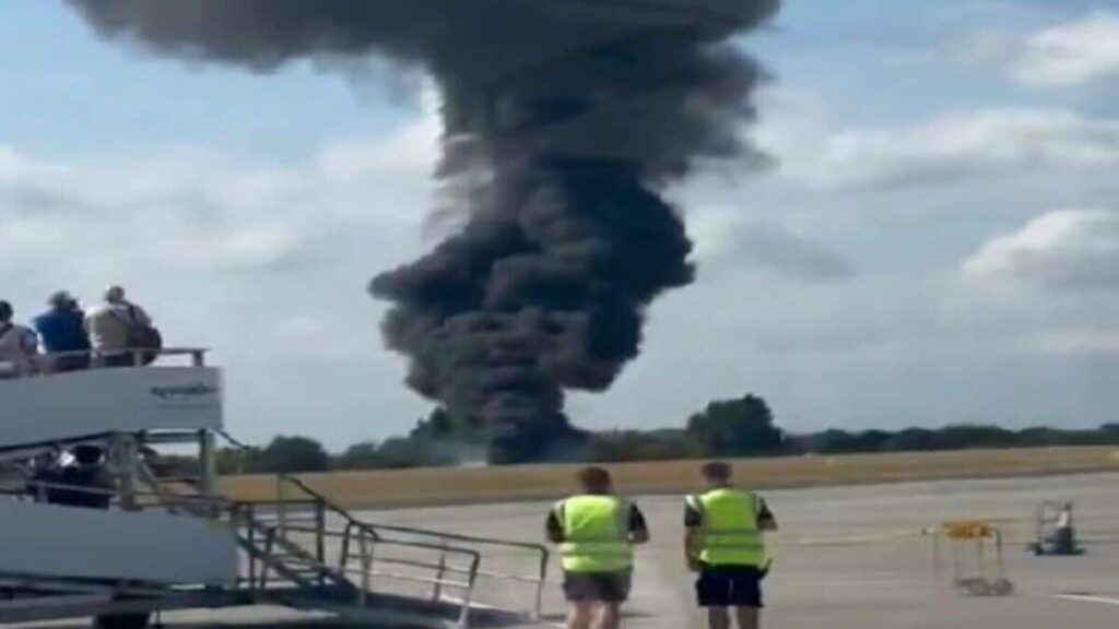 London plane crash: Jet bound for Netherlands crashes moments after takeoff from Southend Airport