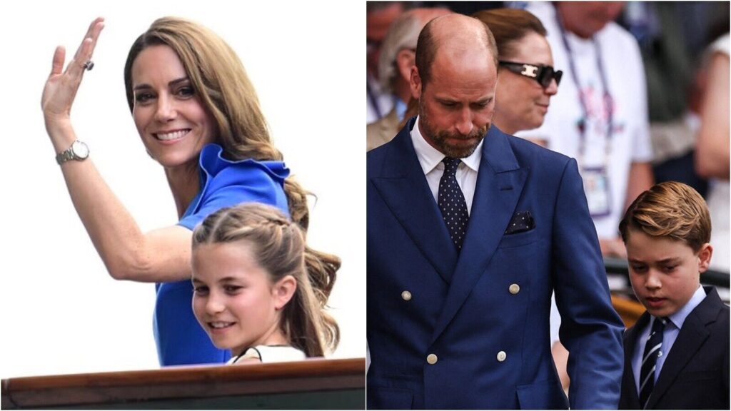 Kate Middleton, Prince William and kids attend Wimbledon final between Carlos Alcaraz and Jannik Sinner