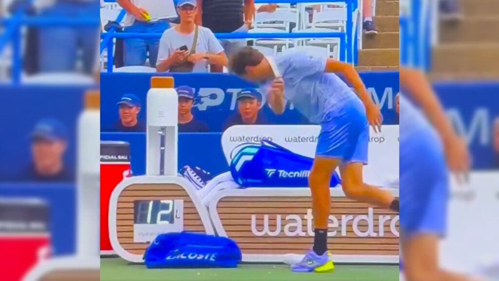 Daniil Medvedev smashes water bottle, flings racquet after loss to Corentin Moutet | Tennis News
