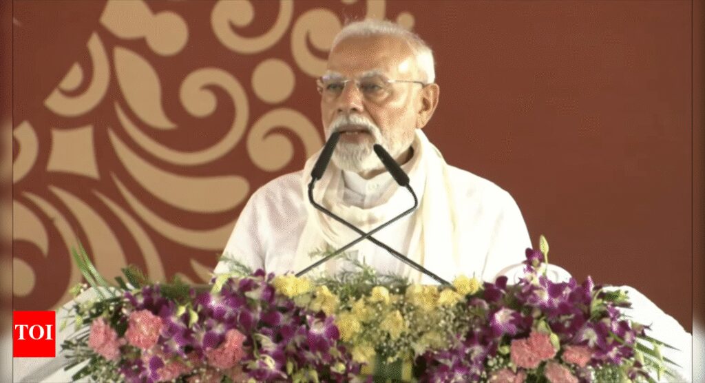 ‘An atmosphere of global instability’: PM Modi’s message amid US trade standoff; vows to protect farmers, youth | India News