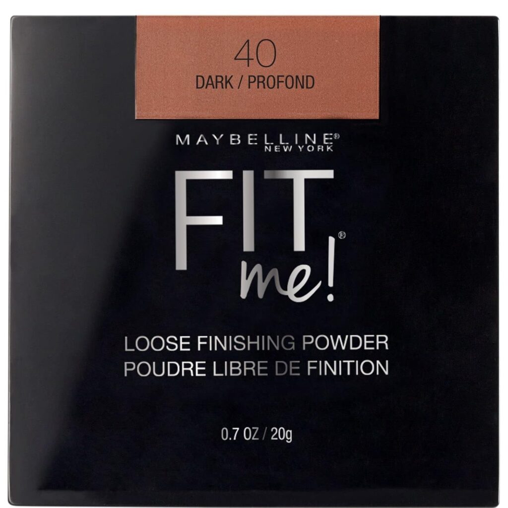 Maybelline Fit Me Loose Setting Powder, Face Powder and Finishing Makeup, Dark, 1 Count