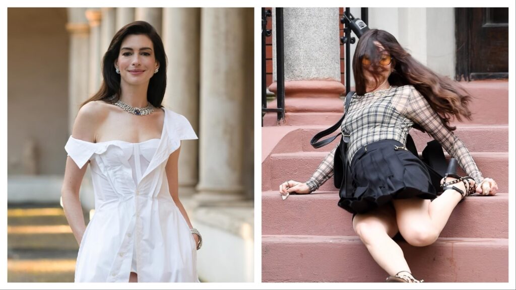 Anne Hathaway makes a graceful recovery as she falls on stairs at The Devil Wears Prada 2 sets | Hollywood