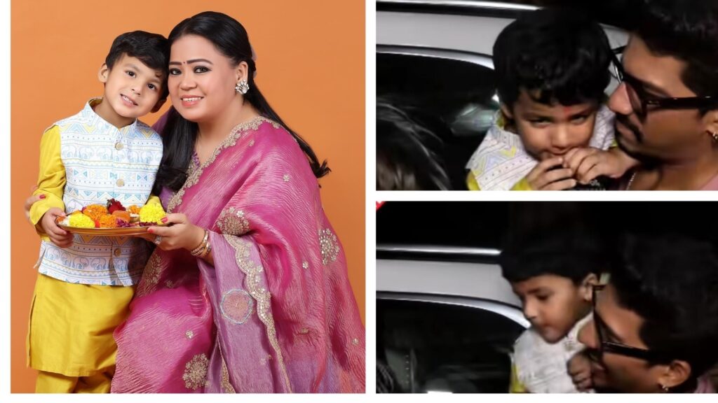 Bharti Singh’s son Gola asks for chocolate from media, dad Harsh is embarrassed; internet calls him ‘real-life Shinchan’