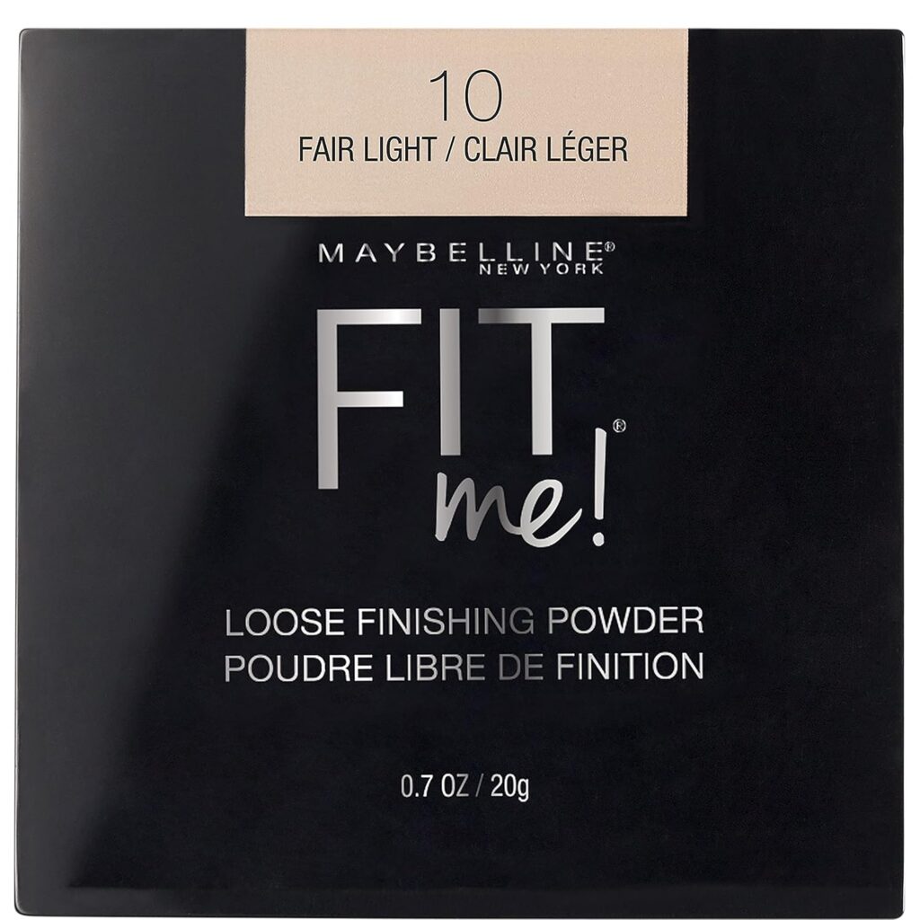 Maybelline Fit Me Loose Setting Powder, Face Powder and Finishing Makeup, Fair Light, 1 Count