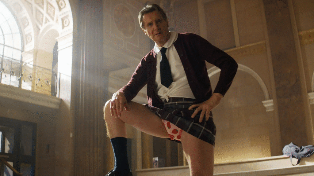 ‘The Naked Gun’ movie review: Liam Neeson and Pamela Anderson reboot the slapstick classic with laughs aplenty