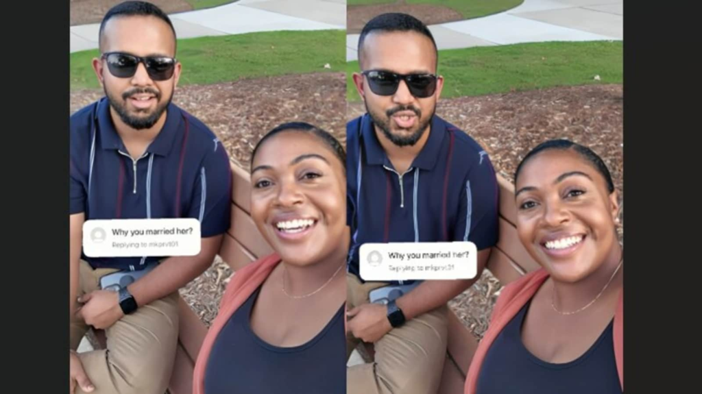 Indian man reveals why he married his American wife, internet moved by his heartfelt answer