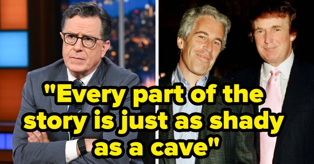 Stephen Colbert Just Spotted An Incredibly "Shady" New Update Involving Trump And Epstein