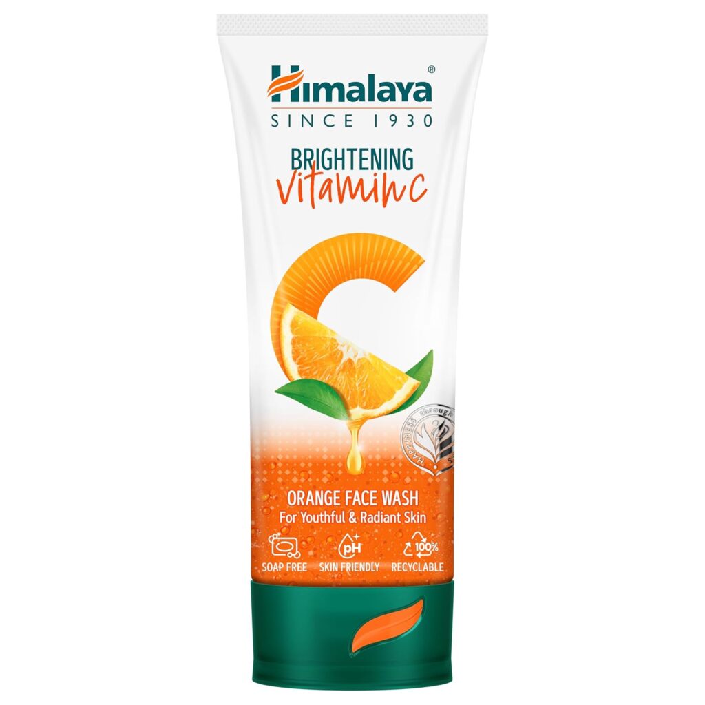 Himalaya Brightening Vitamin C Orange Face Wash | Brightening Face Cleanser | Remove Dull Skin | 50ml