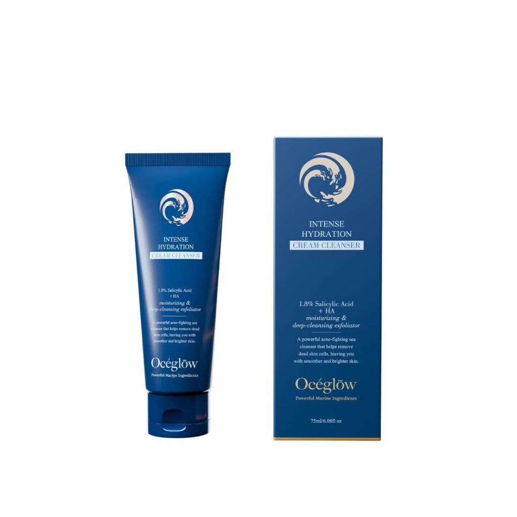 Oceglow Intense Hydration Face Wash for Acne Prone Skin, 1.8% Salicylic Acid with Hyaluronic Acid | Pore & Dark Spots Clearing Face Wash for Women & Men - 75ml