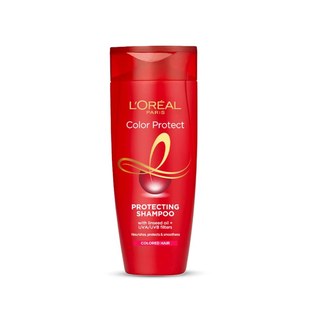 L'Oreal Paris Shampoo, Vibrant & Revived Colour, For Colour-treated Hair, Protects from UVA & UVB, Colour Protect, 180ml