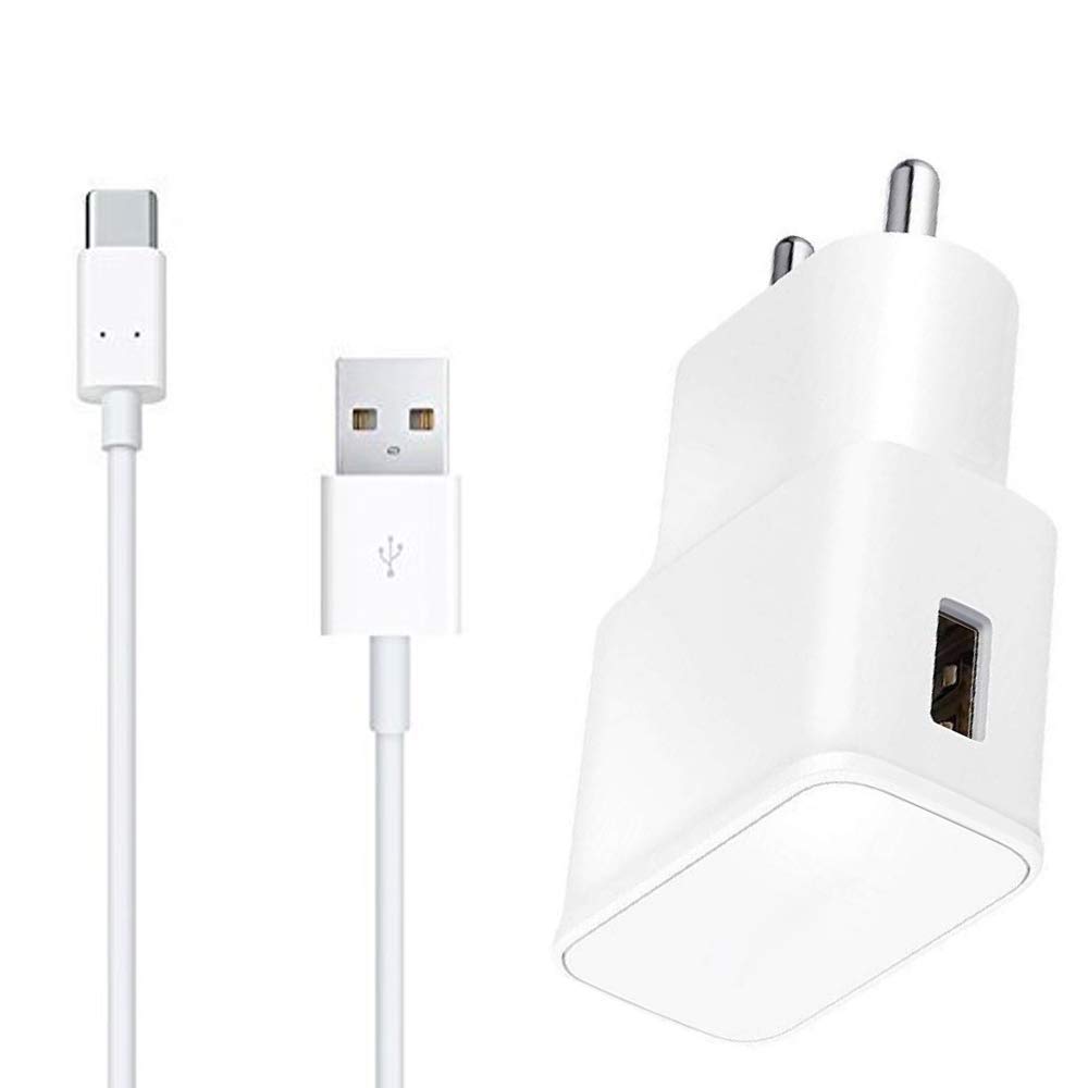 Fast Charger for Sam-Sung Galaxy A04 / A 04 Charger Original Adapter Like Android Mobile Fast USB Wall Charger with 1 Meter USB Type C Charging Data Cable (2.4 Amp, White)