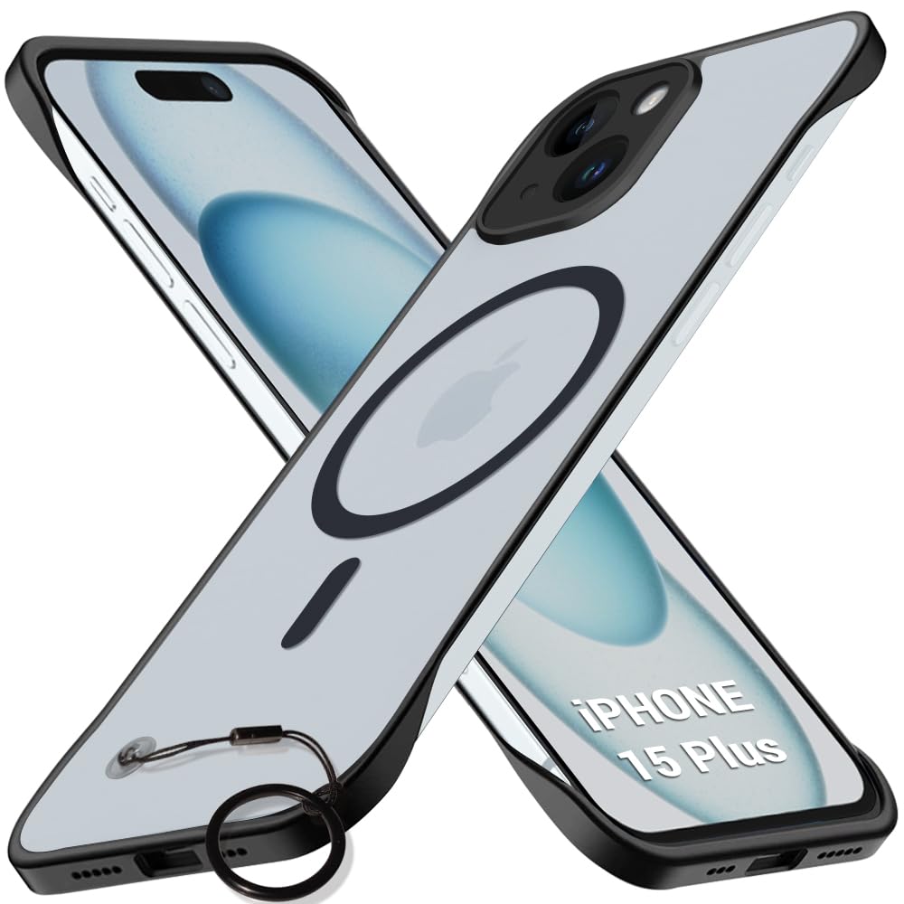 TheGiftKart Hybrid Ultimate Slim Back Case Cover for iPhone 15 Plus | Lightweight Profile | Hard Back Cover for iPhone 15 Plus