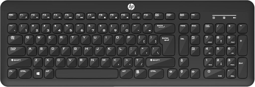 (Refurbished) HP K260 Wireless Keyboard/Quick/Comfy/Accurate/Plug and Play/LED Indicators