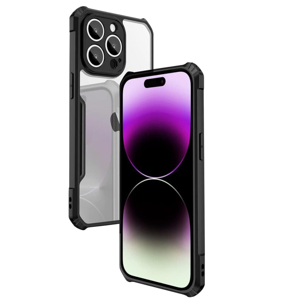 Amazon Brand- Solimo Basic Case for Apple iPhone 14 Pro Max (Thermoplastic Polyurethane_Black)