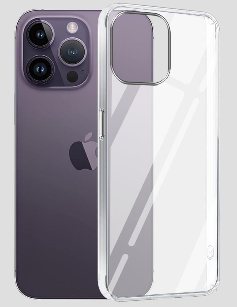 Jkobi Back Cover Case for Apple iPhone 14 Pro Max (Hard Anti Yellow Clear Case | Drop & Camera Protection | Shockproof Polycarbonate)