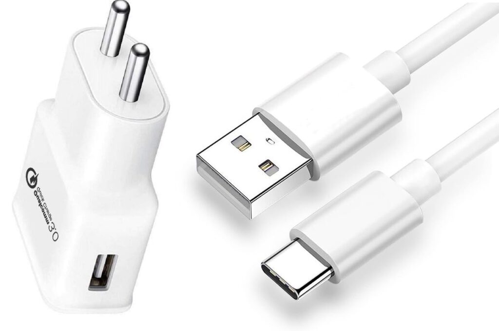 Ultra Fast Charger for Sam-Sung Galaxy S Light Luxury Original Like Charging Adapter Type c Charger Fast Adaptor with Type c Charging Cable (F6- SMGWHITE)