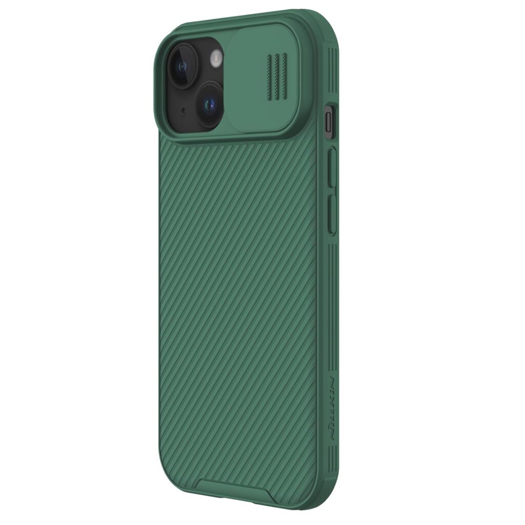 Nillkin Case for Apple iPhone 15 Plus (6.7" Inch) CamShield Pro Camera Slider Double Layered Protection TPU + PC Green