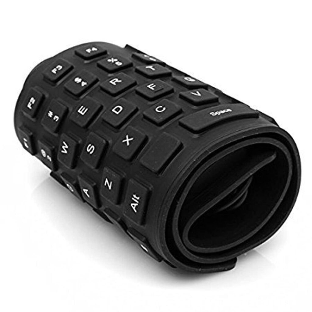 ONTRIP Folding Mini Portable Keyboard Wireless Mouse Touchpad Suitable for Android/Windows Tablet (Flexible Keyboard)