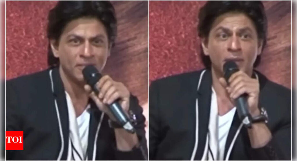 When Shah Rukh Khan asked reporter to STAND UP after latter said, 'Mazakbaazi bohot hogayi' during press conference of his film | Hindi Movie News