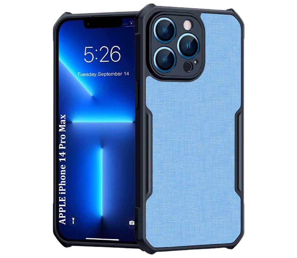 Phone Back Cover | Compatible with Apple iPhone 14 Pro Max | Pattern : Solid Blue_6840