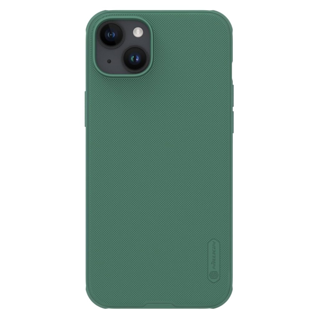 Nillkin Case for Apple iPhone 15 Plus (6.7" Inch) Super Frosted Shield Pro Magnetic Hard Back Soft Border (PC + TPU) Cover Raised Bezel Camera Protect Without Logo Cut Green Color