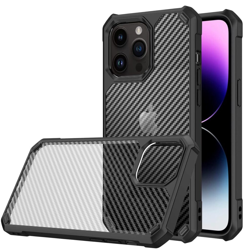 Amazon Brand - Solimo Basic Case for Apple iPhone 14 Pro Max-6.7"(2022) (Thermoplastic Polyurethane_Black)