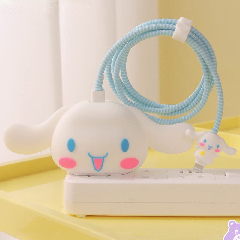 VNJ ACCESSORIES Protective Charger Case for iPhone 18W 20W iPhone 16 15 14 13 12 11 Pro Max Charging Cable Charger Protective Cover Data Cable Protective Sleeve-KIRA KIRA DA KORE CAFÉ