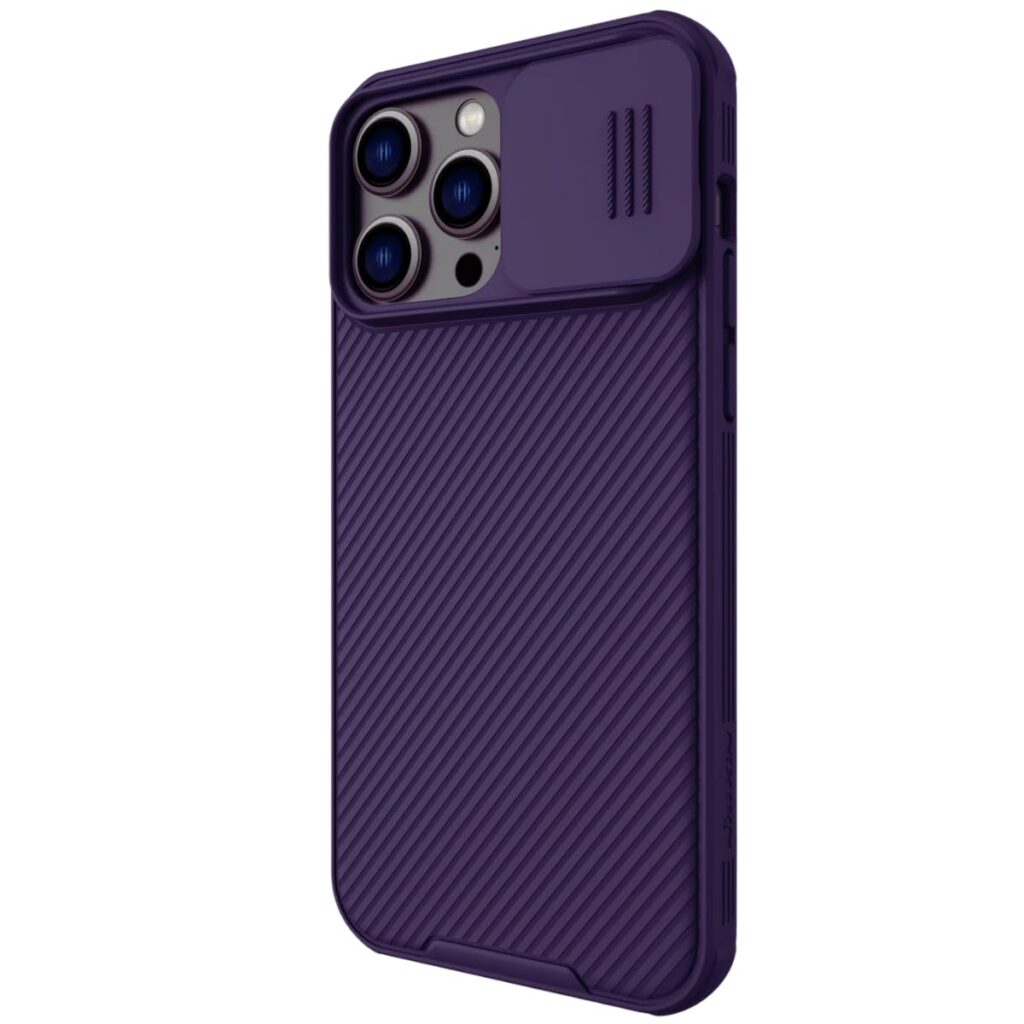 Nillkin Case for Apple iPhone 14 Pro Max (6.7" Inch) Camshield Pro Magnetic Case Works with Magsafe Charger Camera Slider Double Layered Protection TPU + PC Purple