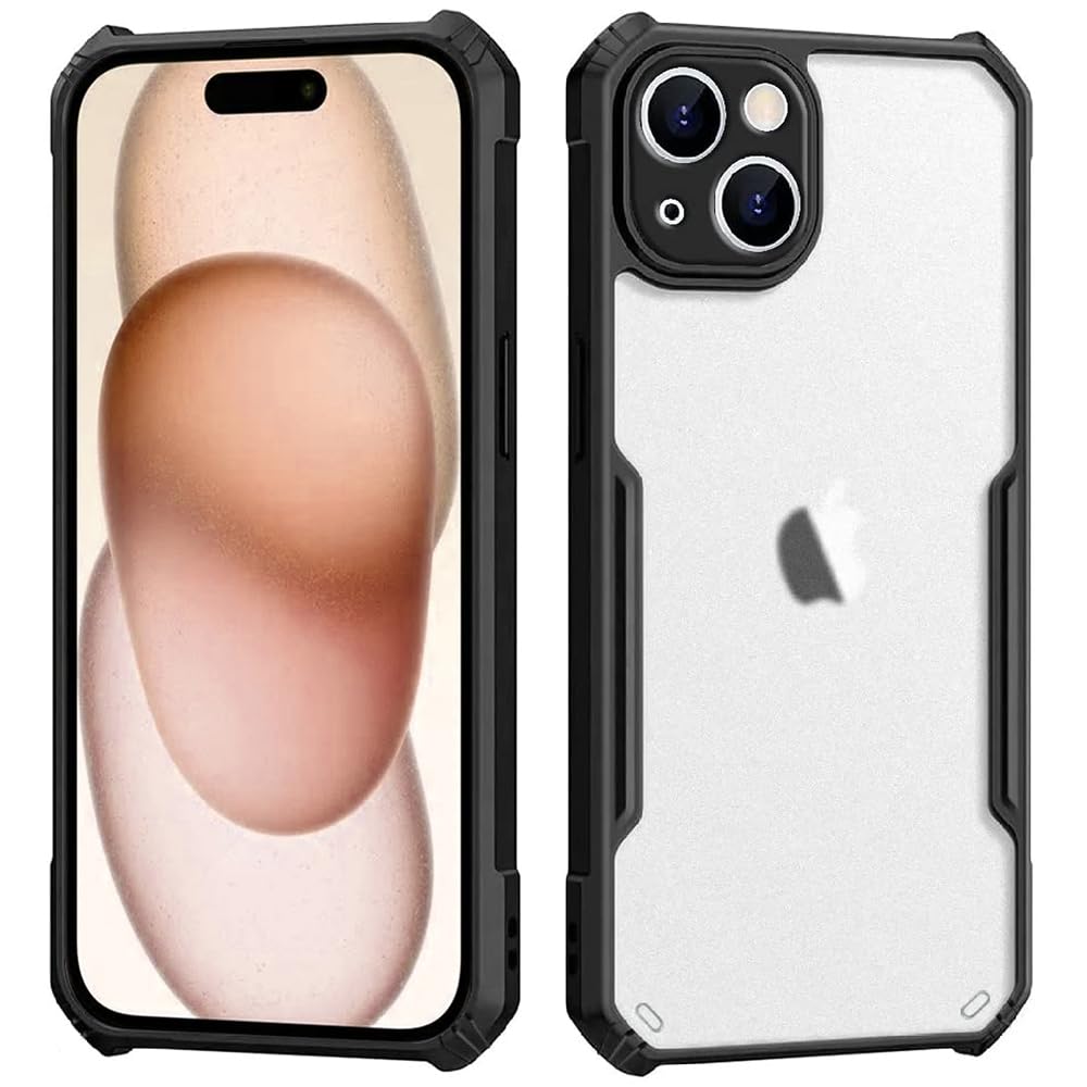 Amazon Brand- Solimo Basic Case for Apple iPhone 15 Plus (Thermoplastic Polyurethane_Black)