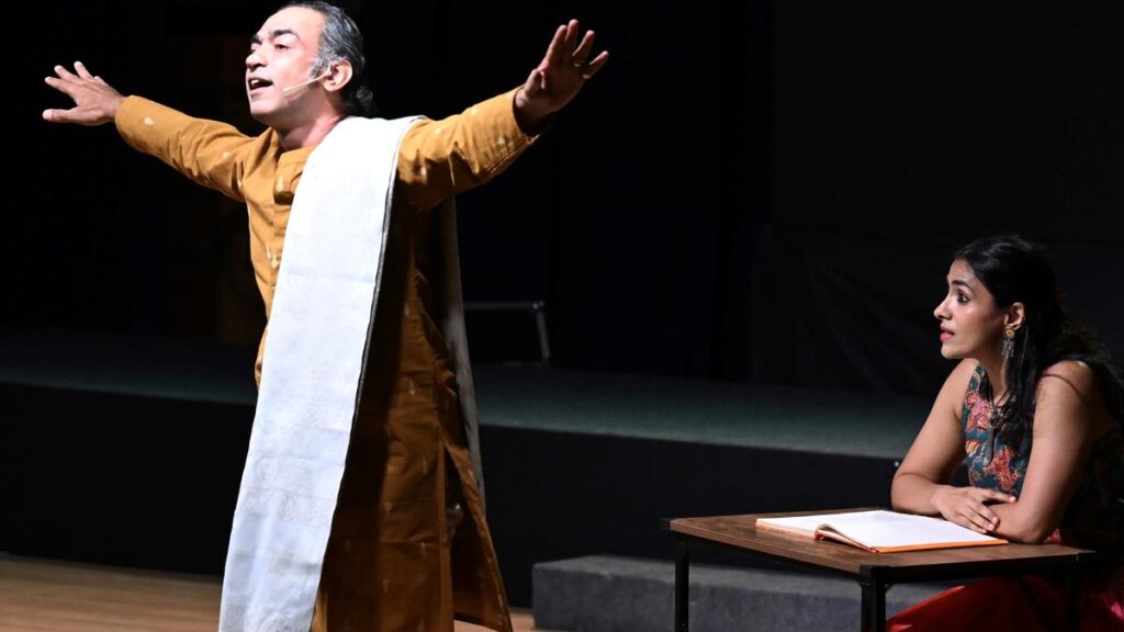 The sitar is silent in the play Enchantment, which traces Pt. Ravi Shankar’s journey