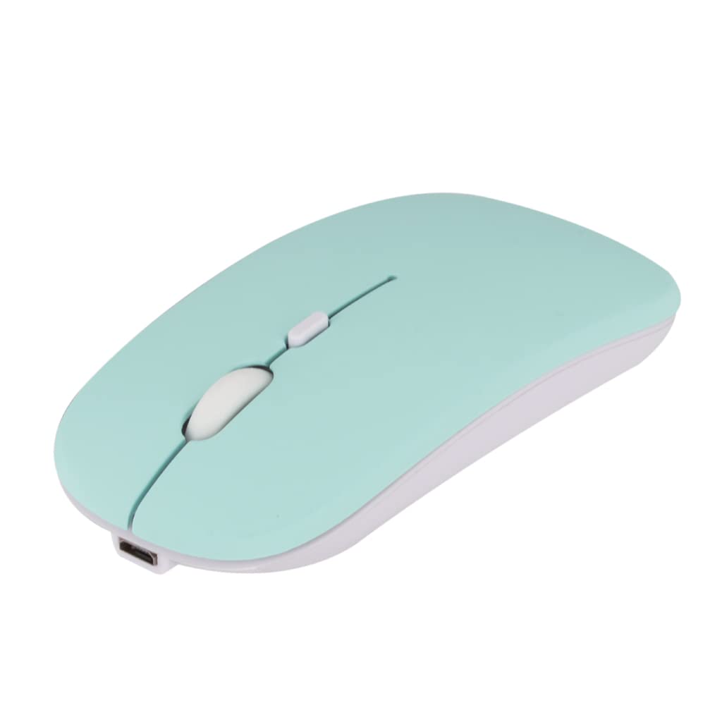 TECPHILE Wireless Bluetooth Mouse with Dual Mode (Bluetooth+2.4GHz), Optical Tracking, 3 Adjustable Upto 1600 DPI, Rechargeable Slim Silent Mice for Laptop Windows Mac Android PC Tablet