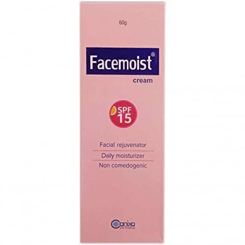 FORTAY Facemoist Cream Spf 15 | Facial Rejuvenator & Daily Moisturiser | Non-Comedogenic 60 Gm