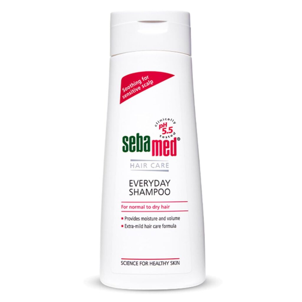 Sebamed Everyday Shampoo 200 ml|pH 5.5|Normal to dry hair| mild|Gives moisture & volume |phthalates & SLS and parabens free |men & women l shampoo for dry scalp Toxin free l Clinically proven l Toxin free