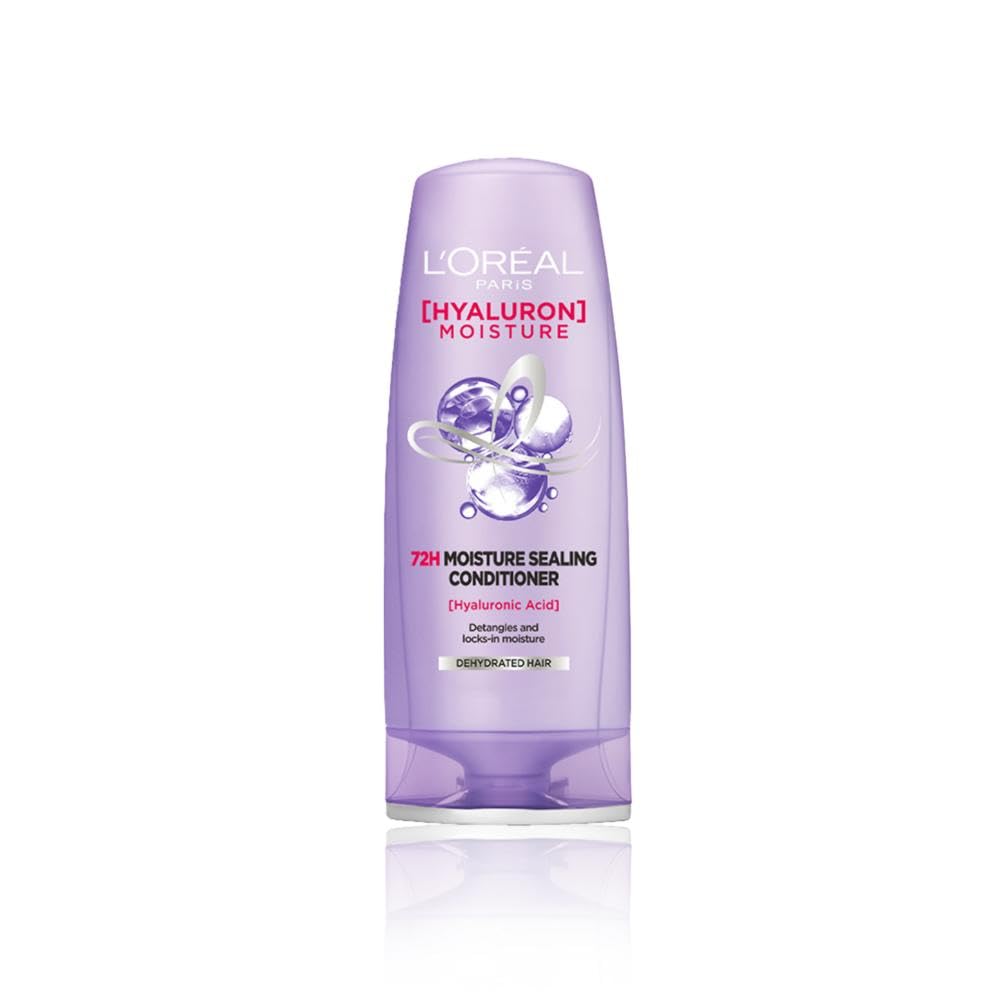 L'Oreal Paris Hyaluron Moisture 72H Moisture Sealing Conditioner powered by Hyaluronic Acid For Dry Hair, Makes Hair Frizz-free, Bouncy and Hydrated for 72 Hours, For All Hair Types- 175ml