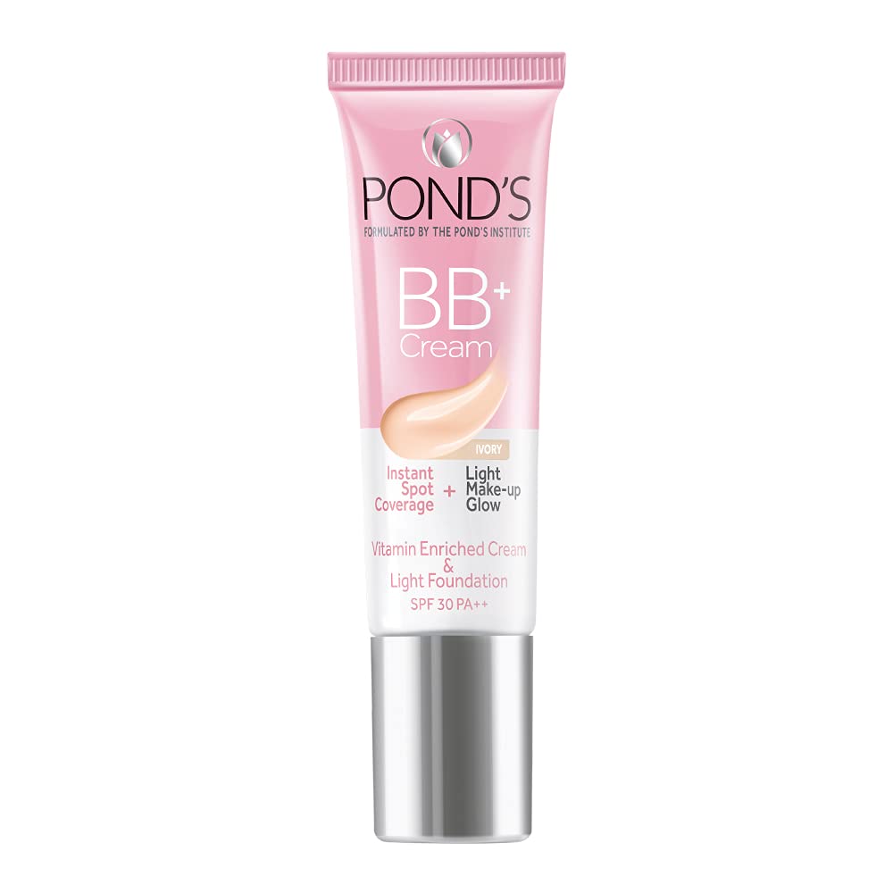 POND'S BB+ Cream, Instant Spot Coverage + Light Make-up Glow, Ivory 9g