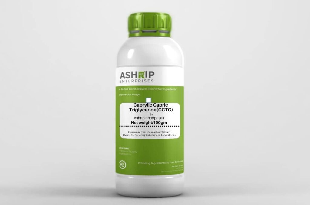 Ashrip Enterprises 100gm Caprylic Capric Triglyceride For Creams,Lotions,Serums, Moisturizers and Makeup Products.