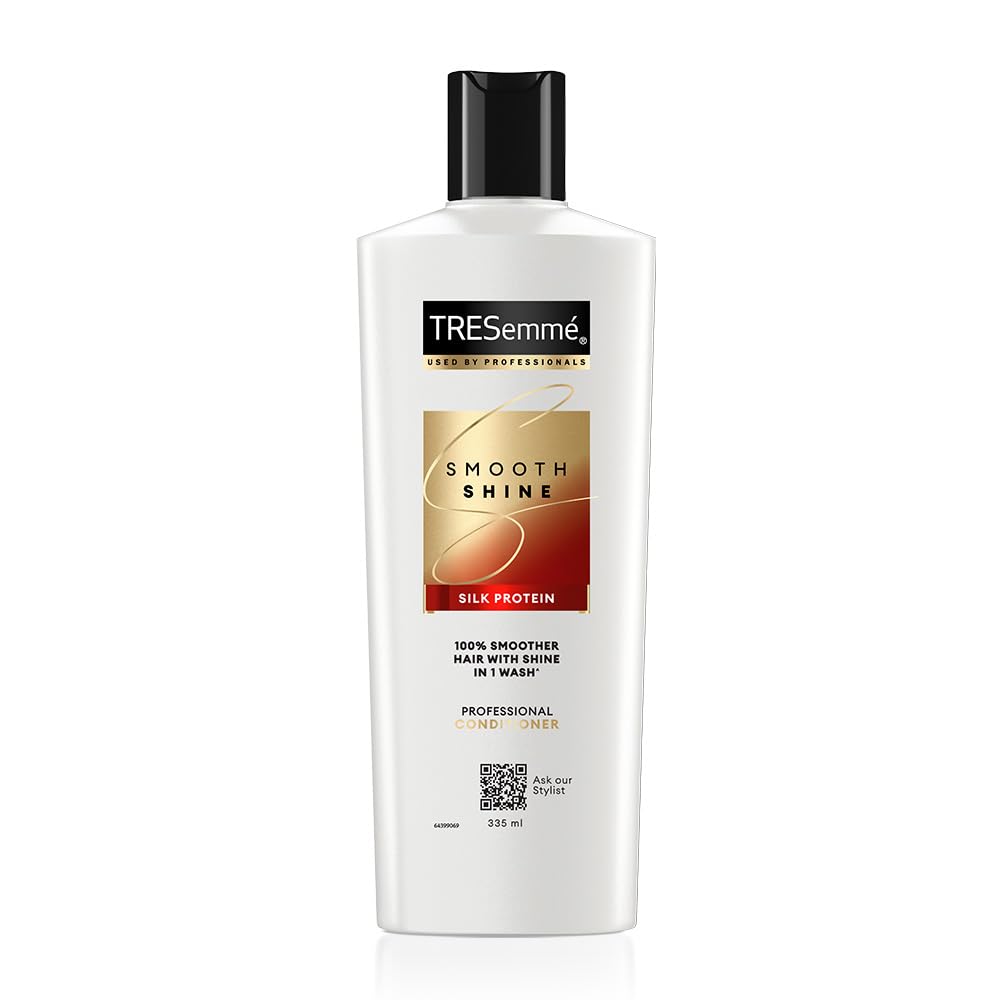 TRESemme Smooth Shine Conditioner 335ml With Vitamin H and Silk Protein | Salon-Smooth Silky Hair| Shiny and Smooth Hair | Intense Hydration
