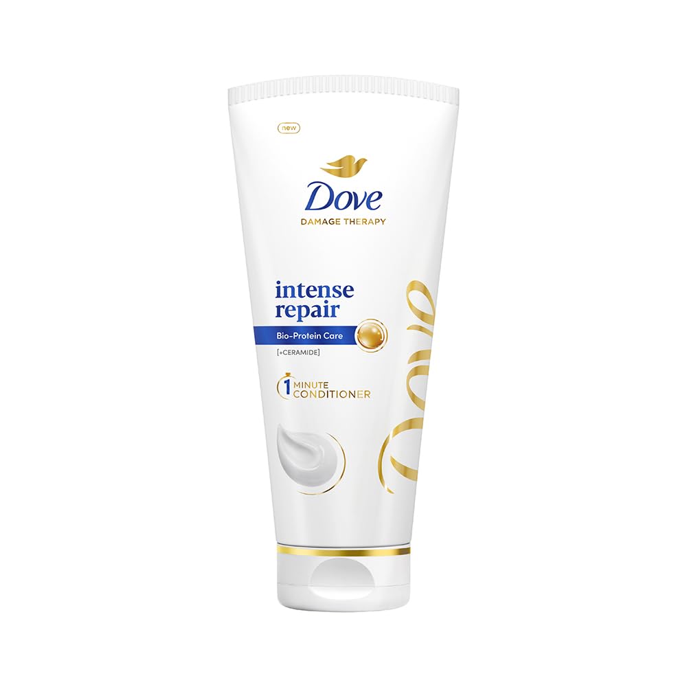 Dove Intense Repair Conditioner 175 ml, With Keratin Actives to Smoothen Dry and Frizzy Hair - Deep Conditions Damaged Hair for Men & Women
