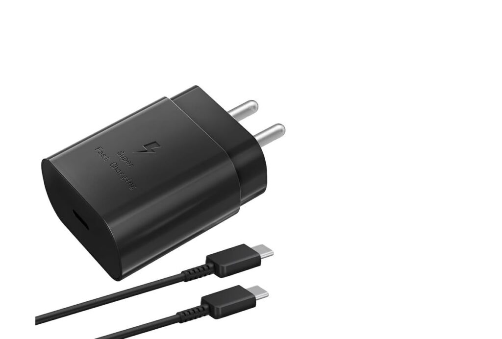 25W Ultra Fast Type c Charger for Samsung Galaxy m31 Original Adapter Like Mobile Charge| Qualcomm QC 3.0 Quick Super-Fast Charging with 1M C to C USB Cable (PD-TG-BLK)