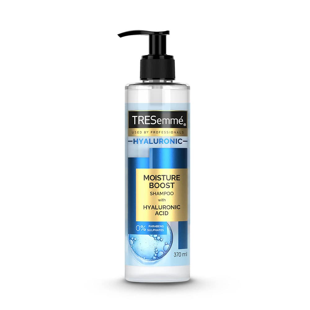TRESemmé HYALURONIC Moisture Boost Shampoo, with Hyaluronic Acid, Sulphate Free & Paraben Free, for Dry Hair, 370 ml