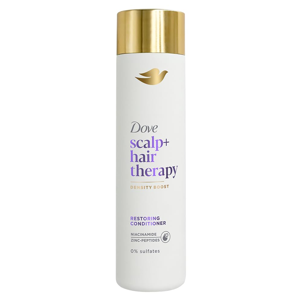 Dove Scalp + Hair Therapy Sulphate Free Density Boost Restoring Conditioner with Niacinamide and Zinc-Peptides for visibly denser hair