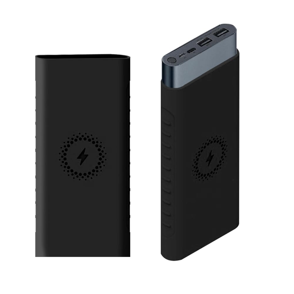 GadgetBite Silicone case for Xiaomi 10000mAh Power Bank, for Xiaomi mi [Power Bank NOT Included] (ONLY CASE)- Black