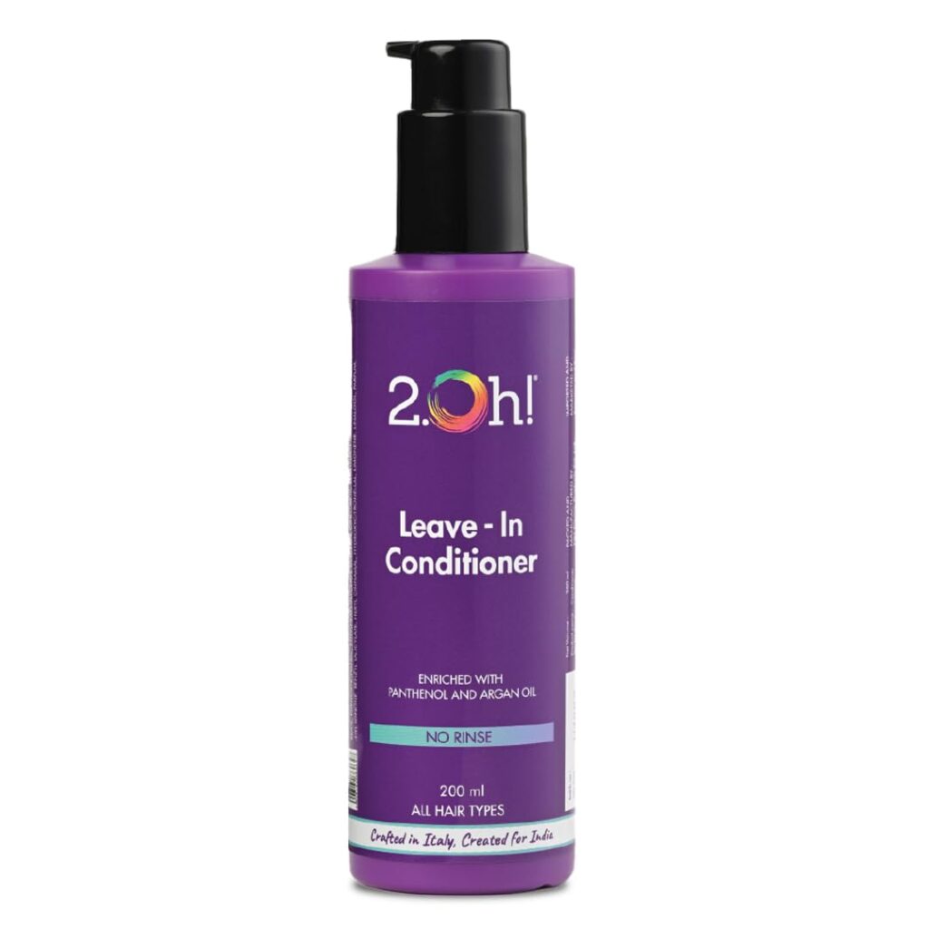 2.Oh! Italian Leave In Conditioner for Dry and Frizzy Hair | For All Hair Types | Nourishing Leave In Hair Conditioner with Panthenol and Argan Oil | Hair Serum for Dry Frizzy Hair | UV Protection